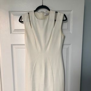 White fitted dress